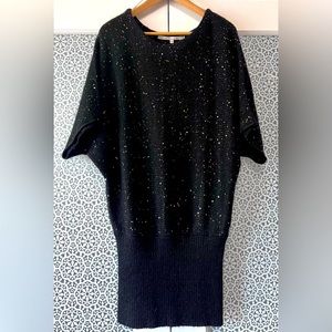 Black and gold sweater dress/tunic